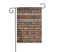 GGNKDL Motif tribal africain imprimé drapeau de jardin décoration extérieure cour convient pour toutes les saisons 30,5 x 45,7 cm
