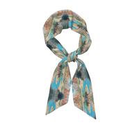 GGNKDL Oasis in the desert Prints Foulard en satin pour femme Accessoires de vêtements