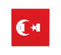 GGNKDL Panneau mural décoratif avec drapeau de la Turquie pour les zones résidentielles et commerciales 11,4 x 11,4 cm
