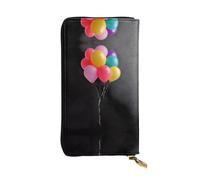 GGNKDL Portefeuille long en cuir pour femme avec impression de ballons de rêve - Grande capacité - Sac à fermeture éclair pour cartes de crédit