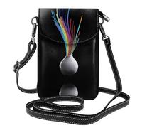 GGNKDL Sac à bandoulière avec impression artistique vase, sac pour téléphone portable, petit portefeuille pour femme, un cadeau pratique adapté pour les sorties, l'exercice et le shopping