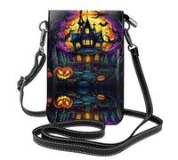 GGNKDL Sac à bandoulière imprimé Castle of Terror pour téléphone portable, petit portefeuille pour femme, un cadeau pratique adapté pour les sorties, l'exercice et le shopping