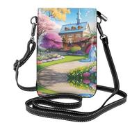GGNKDL Sac à bandoulière imprimé conte de fées licorne, sac pour téléphone portable, petit portefeuille pour femme, un cadeau pratique adapté pour les sorties, l'exercice et le shopping