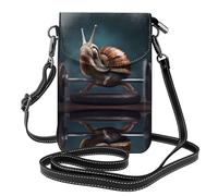 GGNKDL Sac à bandoulière imprimé escargots d'haltérophilie, sac pour téléphone portable, petit portefeuille pour femme, un cadeau pratique adapté pour les sorties, l'exercice et le shopping