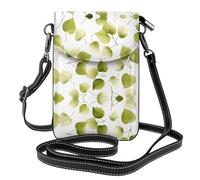GGNKDL Sac à bandoulière imprimé feuillage, sac pour téléphone portable, petit portefeuille pour femme, un cadeau pratique adapté pour les sorties, l'exercice et le shopping