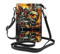 GGNKDL Sac à bandoulière imprimé freak, sac pour téléphone portable, petit portefeuille pour femme, un cadeau pratique adapté pour les sorties, l'exercice et le shopping