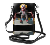 GGNKDL Sac à bandoulière imprimé garçon clown jouant, sac pour téléphone portable, petit portefeuille pour femme, un cadeau pratique adapté pour les sorties, l'exercice et le shopping