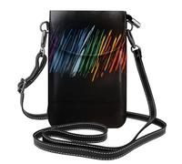 GGNKDL Sac à bandoulière imprimé monde coloré, sac pour téléphone portable, petit portefeuille pour femme, un cadeau pratique adapté pour les sorties, l'exercice et le shopping