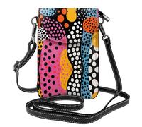 GGNKDL Sac à bandoulière imprimé zèbre à pois pour téléphone portable, petit portefeuille pour femme, un cadeau pratique adapté pour les sorties, l'exercice et le shopping