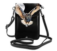 GGNKDL Sac à bandoulière Soul Moon avec imprimé hibou, sac pour téléphone portable, petit portefeuille pour femme, un cadeau pratique adapté pour les sorties, l'exercice et le shopping