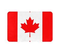 GGNKDL Tapis de sol antidérapant couleur unie imprimé drapeau canadien pour intérieur et extérieur, convient pour les entrées de chambre à coucher et de salle de bain, 40,6 x 61 cm