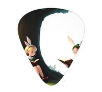 GGNKDL The Elf of Learning Magic Books Prints Lot de 12 médiators de guitare avec trois combinaisons d'épaisseur pour basse et ukulélé