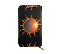 GGNKDL The Hot Sun Printing Portefeuille long en cuir pour femme Grande capacité avec fermeture éclair