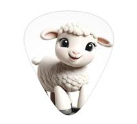GGNKDL The Sheep Prints Lot de 12 médiators de guitare avec trois combinaisons d'épaisseur adaptées pour basse et ukulélé