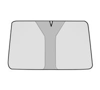 GGOIN Pare Brise Soleil Voiture pour Mini F65 Cooper C/F66 Cooper S Classic Trim (Seit 2024), Pliable Anti UV Isolation Pare-Soleil de Pare-Brise Avant Voiture Accessoire,Silver-140 * 70cm