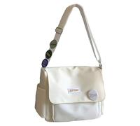 GGOOB Vintage Nylon Crossbody Bag - Women's Canvas Tote - White