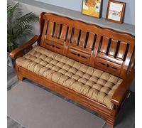 GGoty Coussin de Banc de Jardin 2/3 Places,Coussin de Banc de 8cm d'épaisseur,Coussin de Banc rectangulaire pour la Maison/Jardin/Chaise/balançoire/Patio (120x40cm,Beige)