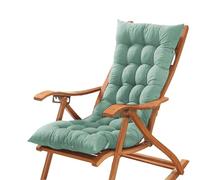 GGoty Coussin épais de chaise de bureau à dossier bas avec attaches, coussin de chaise avec dossier, coussin d'assise arrière pour chaises longues de maison et jardin, fauteuil inclinable (120 x 40 cm