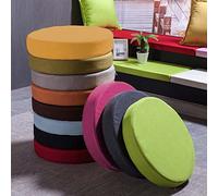 GGoty Lot de 2 coussins ronds épais et lavables pour chaise de salle à manger, cuisine, chambre à coucher, tatami, bureau (45 x 45 x 8 cm, bleu)