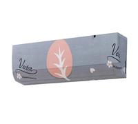 GGoty Lot de 2 housses élastiques pour climatiseur à fixation murale, lavables, tout compris, protection simple à suspendre (2 pièces, L)