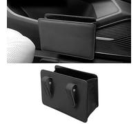GGOZM Poubelle Voiture pour Peugeot 206+/207 Compact 2009 2010 2011 2012 2013 2014 2015 2016 2017, Boîte de Rangement de Voiture Suspendue Portable Organisateur Accessoires,A/Black