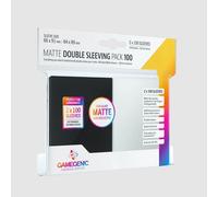 GGS10110 - Matte Double Sleeving Pack Transparent/noir (2x100 pochettes)