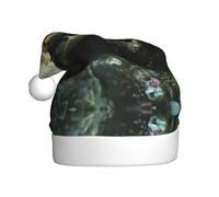 GGsdaf Chapeaux de Père Noël à motifs caméléon silencieux - Parfait pour les fêtes de Noël, le Nouvel An et les décorations de fête d'entreprise