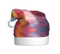 GGsdaf Chapeaux de Père Noël Quantum Cube Patterns - Parfait pour les fêtes de Noël, le Nouvel An et les décorations de fête d'entreprise
