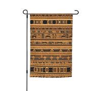 GGsdaf Drapeau de jardin à motif fresques égyptiennes (30,5 x 45,7 cm) pour balcons, terrasses, arrière-cours et pelouses