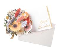 GGUFAY Carte Pop Up Fleur,Carte Pop Up 3d Anniversaire,Carte De Voeux 3d Avec Enveloppes,Carte De Voeux Simple Pour Mariage,FêTe Des PèRes,FêTe Des MèRes,Action De GrâCes,Remise Des DiplôMes