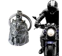 GGUFAY - Clochette de Bonheur Ange Gardien en Forme de Tête de Mort - Guardian Bell - Biker Bell - Parfait pour Motocycles, Vélos, Clés, Sacs à Dos, Portes et Voitures