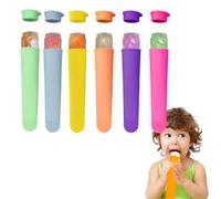 GGUFAY Moule a Glace en Silicone, Popsicle Mold Réutilisables, 6 Pièces de Moule à Popsicle, Moule à Glace Sans BPA, Moulle Magnum pour DIY Sorbet Yaourts,pour Bebe Enfant et Adulte