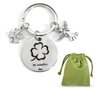 GGUFAY Porte-clés porte-bonheur, porte-bonheur encourageant pour les enfants, porte-bonheur pour les examens de la rentrée et porte-bonheur motivant l'action pour les femmes