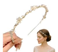 GGUFAY Serre-tête Communion Fille et Mariée, Bijoux Cheveux, Couronne Fleur Cheveux, Accessoire Cheveux avec Fleurs pour Première Communion, Mariage et Occasions Spéciales
