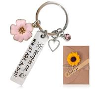 GGUFAY Superbe cadeau d'encouragement pour femme, meilleure amie, porte-clés avec gravure, cadeau de prompt rétablissement, maman, sœur, collègue, anniversaire, cadeau de Noël
