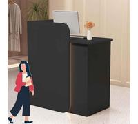 Gguwug 100*45*100cmComptoir Magasin Stands de réception, comptoir d'accueil Debout Meuble accueil entreprise Petit Support de Caisse, Espace de travail spacieux Surface durable et facile à nettoyer