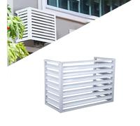 Gguwug 5P Support De Fleur Climatiseur En Aluminium cache climatiseur exterieur caisson anti bruit pompe à chaleur, Protection de unité extérieur De Fleur Mobile Stores De Coque De