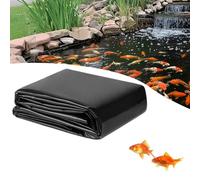 Gguwug bache epdm 5x5.5m epdm toiture Bâche D'étang, Couche Robuste Noir Hdpe Bâche D'étang Étang à Poissons, Housse d'étang, Baies pour l'aménagement paysager