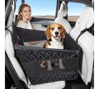 GGW Siège Chien Banquette arrière M & L, accès 2 côtés, Oeko-TEX | Couverture amovible, plaque de support stable, 40 % d'espace en plus, corde de sécurité incluse, pour voitures, SUV, pick-up