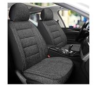Ggwqoops Housse De Siège Auto Universelle en Lin Respirante Entièrement Entourée pour Siège Avant SUV Camionnette Ensembles Housses Siège(1pcs Black)