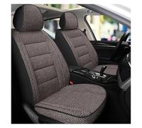 Ggwqoops Housse De Siège Auto Universelle en Lin Respirante Entièrement Entourée pour Siège Avant SUV Camionnette Ensembles Housses Siège(1pcs Coffee)