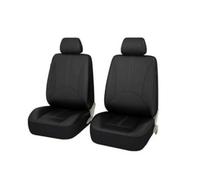 Ggwqoops Housses De Siège Auto en Cuir PU Respirant Lot De 4 Ou 9 Pièces Protection Intégrale Universelles pour La Plupart des Voitures Ensembles Housses Siège(Black 4pcs)