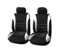 Ggwqoops Housses De Siège Auto en Polyeste Lot De 2 4 Ou 9 Pièces Coussins Universels pour Siège Avant Et Arrière Quatre Saisons Ensembles Housses Siège(2 Seat Grey)