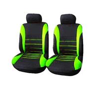 Ggwqoops Housses De Siège Auto en Polyeste Lot De 2 4 Ou 9 Pièces Coussins Universels pour Siège Avant Et Arrière Quatre Saisons Ensembles Housses Siège(2 Seat Green)