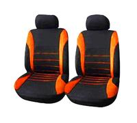 Ggwqoops Housses De Siège Auto en Polyeste Lot De 2 4 Ou 9 Pièces Coussins Universels pour Siège Avant Et Arrière Quatre Saisons Ensembles Housses Siège(2 Seat Orange)