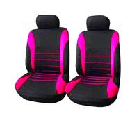 Ggwqoops Housses De Siège Auto en Polyeste Lot De 2 4 Ou 9 Pièces Coussins Universels pour Siège Avant Et Arrière Quatre Saisons Ensembles Housses Siège(2 Seat Fuchsia)