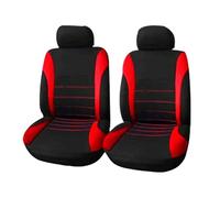 Ggwqoops Housses De Siège Auto en Polyeste Lot De 2 4 Ou 9 Pièces Coussins Universels pour Siège Avant Et Arrière Quatre Saisons Ensembles Housses Siège(2 Seat Red)