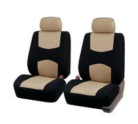 Ggwqoops Lot De 2 Housses De Siège Auto Universelles Compatibles avec Les Airbags Accessoires De Voiture Plusieurs Couleurs Ensembles Housses Siège(2pcs Beige)