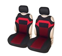 Ggwqoops Lot De 2 Housses De Siège Avant Universelles en Tissu Polyester Ensembles Housses Siège(Red)