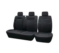 Ggwqoops pour Ford pour Transit pour Fiat pour Ducato pour Citroen pour Relay 2+1 Housses Siège Universelles en Éponge 4 Mm Plupart Fourgons Et Camions Ensembles Housses Siège(Black)